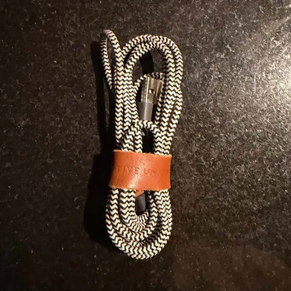 Native Union Belt Cable USB-A to Lightening in Zebra Print Wrap